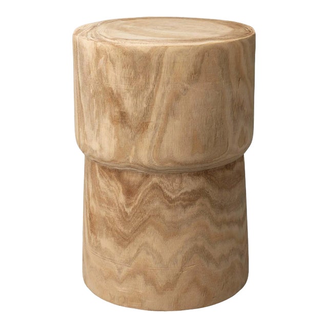 Jamie Young Yucca Wood Side Table For Sale