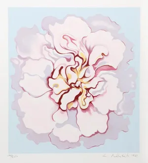 "Pink Camellia From the Stamps Series" Print
