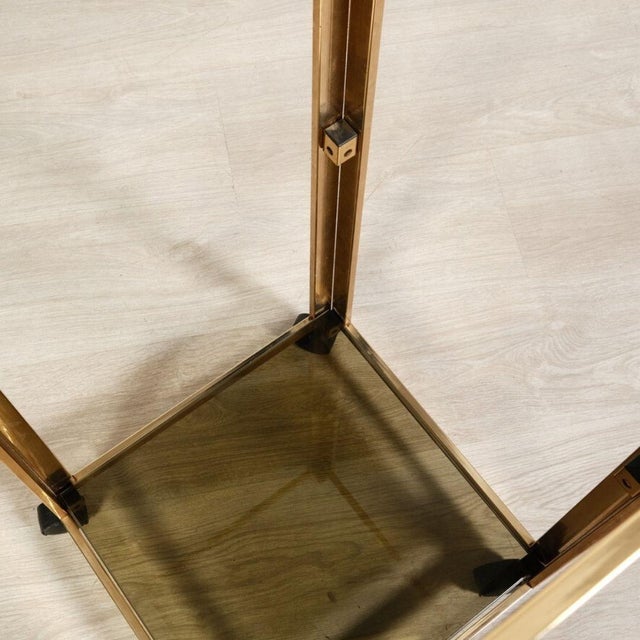 Vintage Trolley in Metal and Smoked Glass, 1970s For Sale - Image 14 of 16