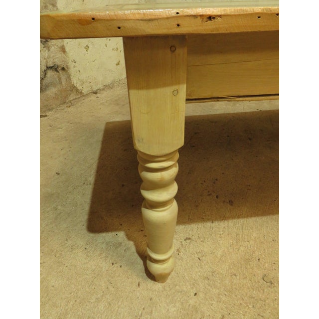 Wood Hand Painted Celtic Viking Themed Table by Tina Turner, 1970s For Sale - Image 7 of 14