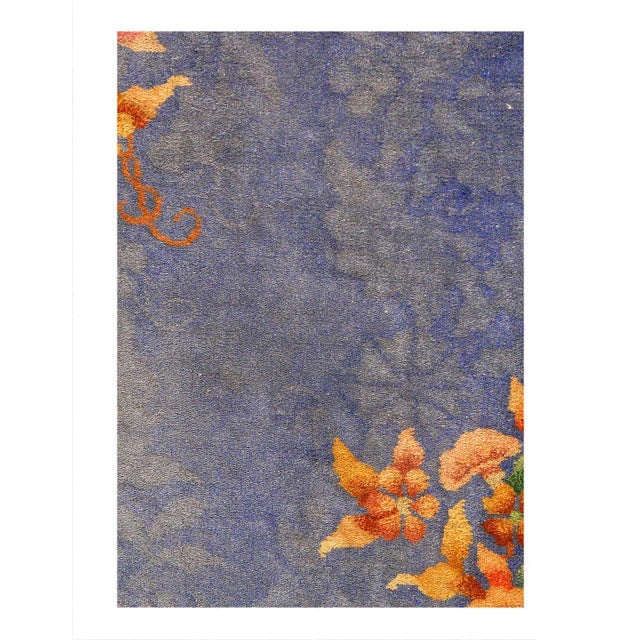 This is an exciting and appealing antique Oriental carpet – an antique Art Deco rug that was designed and woven in China...