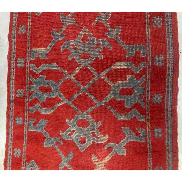 Turkish 1880s Handmade Antique Turkish Oushak Rug 3' X 4.9' For Sale - Image 3 of 10
