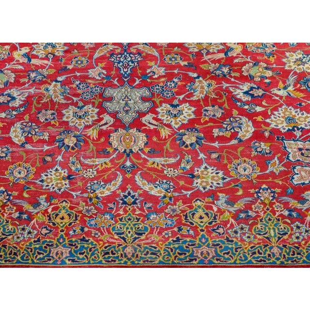 Textile Mid-20th Century Isfahan Rug For Sale - Image 7 of 11