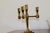 Swedish Four-Arm Brass Candleholder from Gusum For Sale - Image 4 of 9