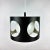 Large Vintage Black Pendant Lamp, 1960s For Sale - Image 3 of 12