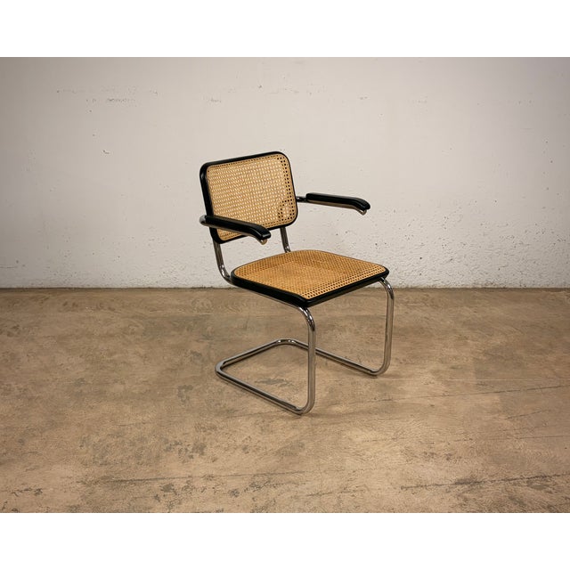 S64V Cantilever Armchair by Marcel Breuer for Thonet, Set of 3 For Sale - Image 9 of 14
