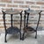 Antique Set of Two Tiered Cast Iron Table/ Plant Stand Victorian Style For Sale - Image 9 of 12