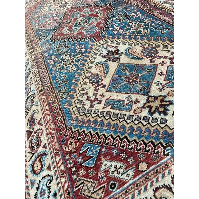 Vintage Wool Ghashghaei Rug, 1930s For Sale - Image 17 of 18
