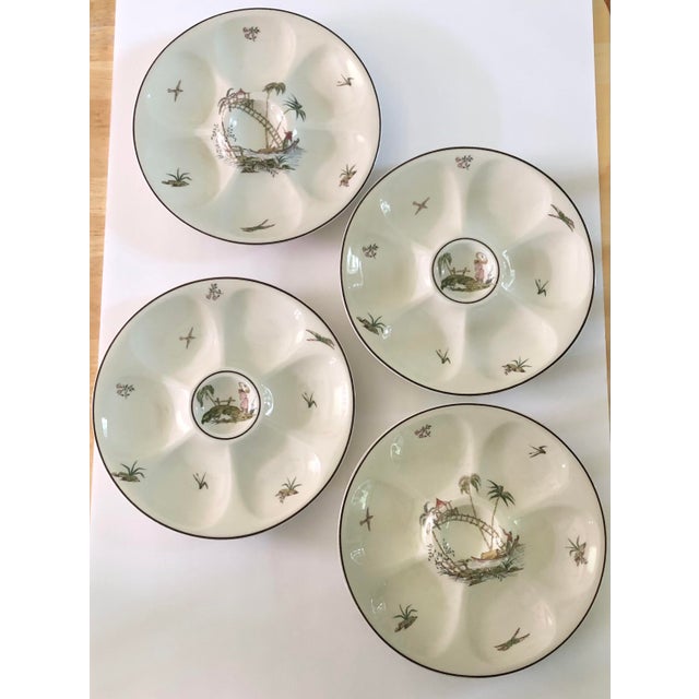 Vintage Theodore Haviland Limoges Porcelain Oyster Plates- Set of 4 For Sale - Image 9 of 9
