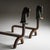 Art Deco Andirons with Horse Heads, 1940s, Set of 2 For Sale - Image 3 of 7