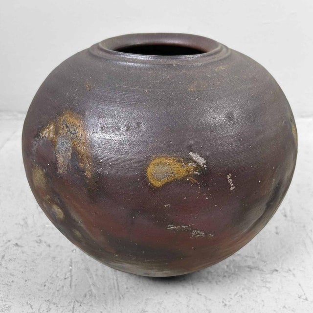 Earthenware Bizen-Yaki Tsubo Vase, Japan, 1920s For Sale - Image 17 of 18