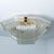 Curved Clear Gold Glass Messing Flush Mount from Venini, 1970 For Sale - Image 6 of 16