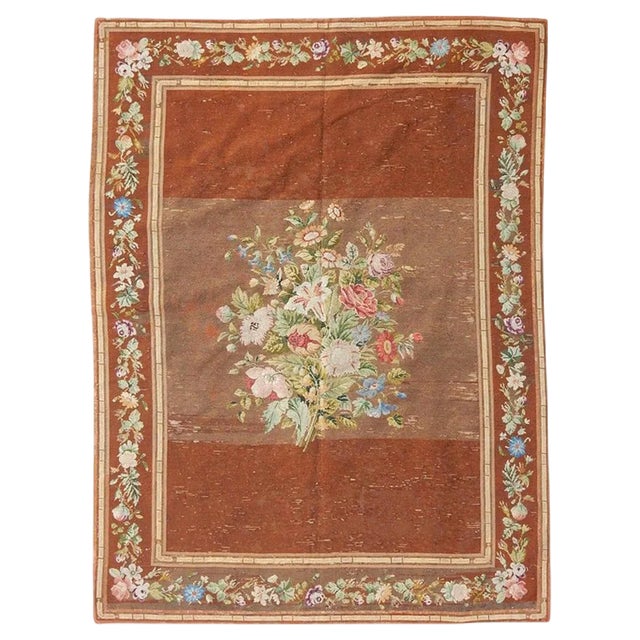 Antique French Needlepoint Tapestry, 1890s For Sale