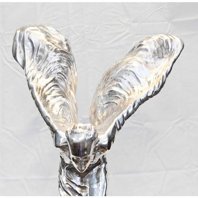Art Nouveau Flying Lady Bronze Statue Spirit of Ecstacy For Sale - Image 9 of 10