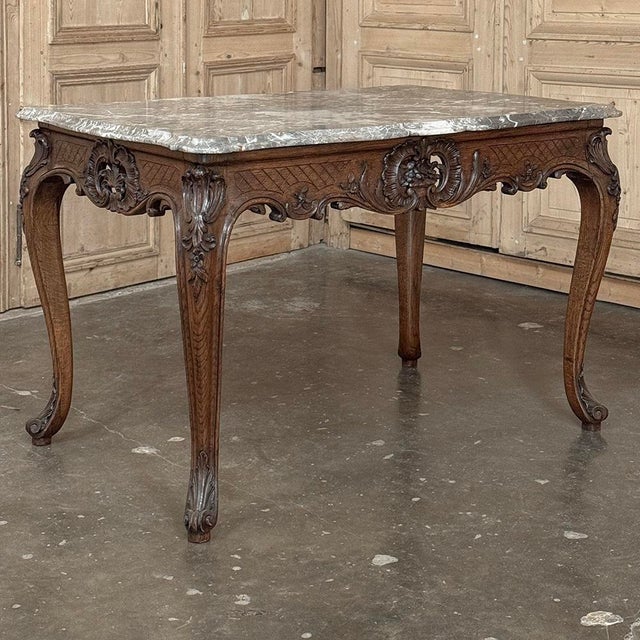 Late 19th Century 19th Century Régence Marble-Top Center Table From Liege For Sale - Image 5 of 18
