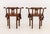 Late 20th Century Pair of Lyre Form Back Walnut Tub Chairs For Sale - Image 5 of 11