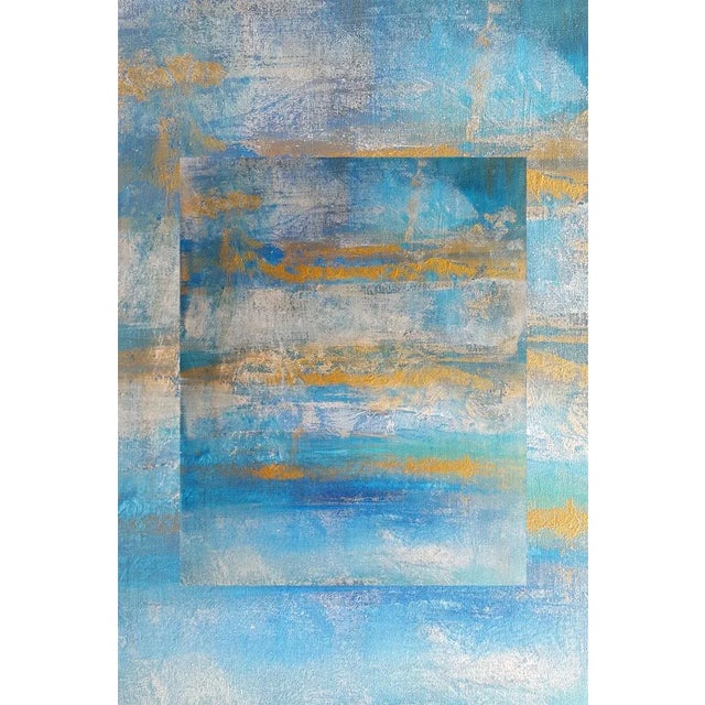 "Frozen Aspen" Original Modern Abstract Limited Edition Canvas Print For Sale