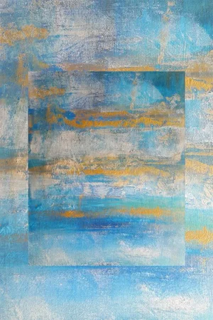 "Frozen Aspen" Original Modern Abstract Limited Edition Canvas Print