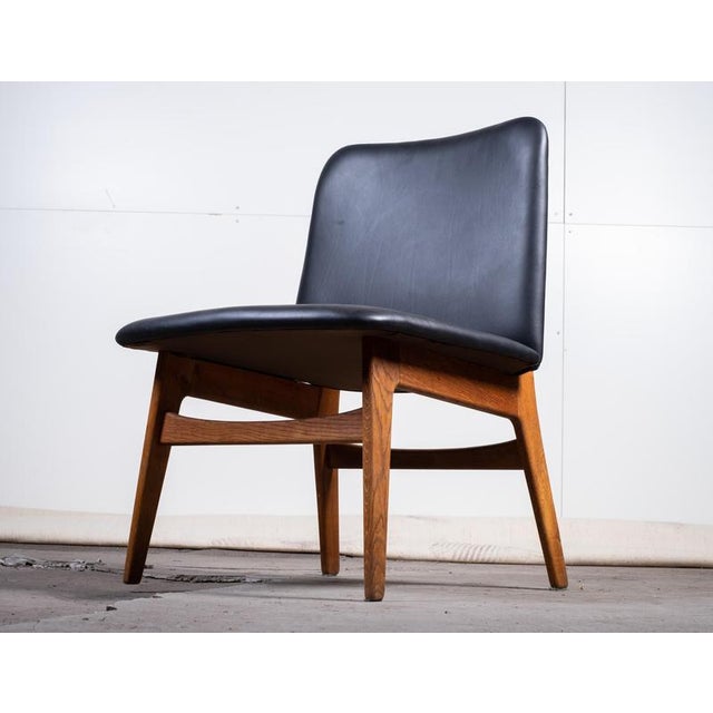 Oak Model BM 230 Chairs attributed to Børge Mogensen, 1954, Set of 4 For Sale - Image 6 of 7