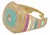 Pastel Colors Diamond & Gold Spring Statement Ring, Size 8 For Sale