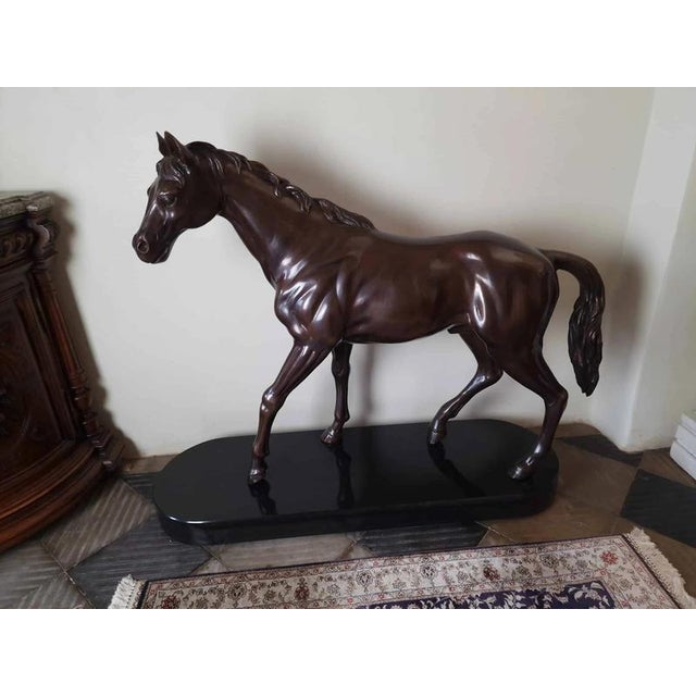 Metal Pierre Jules Mene, Horse Statue, Bronze For Sale - Image 7 of 8