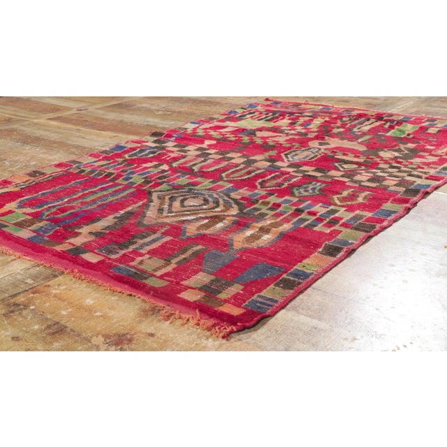 Vintage Berber Moroccan Rug - 03'09 X 05'08 For Sale In Dallas - Image 6 of 9