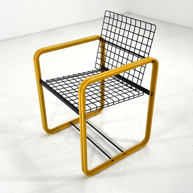 Metal Quadra Dining Chair by Gigante, Zambusi & Boccato for Seccose, 1980s For Sale - Image 7 of 9
