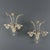 Venetian Blown Glass Wall Lights with Gold Shades, Set of 2 For Sale - Image 10 of 10