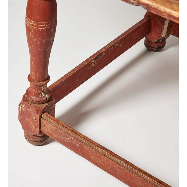 Wood Swedish Baroque Farmhouse Table, 1760s For Sale - Image 7 of 8