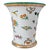 Chinoiserie Vintage Chinese Export Porcelain Cachepot – Botanical Fruit & Butterflies Motif With Gilt Trim For Sale - Image 3 of 10