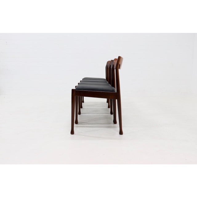 Vintage Danish Rosewood Dining Chairs, 1960s, Set of 4 For Sale - Image 9 of 15