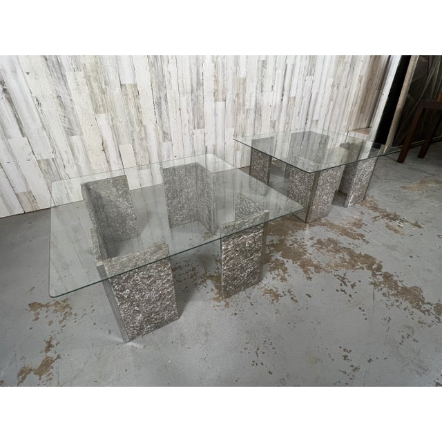 1970s 1970s Granite and Chrome End Tables For Sale - Image 5 of 12