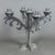 Late 20th Century Five-Light Chrome and Metal Candlestick, 1970s For Sale - Image 5 of 11