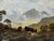 ⛰️ Ben Lawers at First Light — Morning Mist with Highland Longhorn Cattle Beside Loch Tay By Tom Seymour (1844–1904) — Oil...