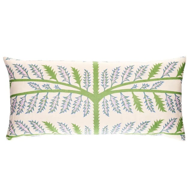This pillow features Thistle by Neisha Crosland for Schumacher with a knife edge finish. As elegant as it is edgy, this...
