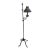 Early 20th Century Forged Iron Adjustable Colonial Floor Lamp For Sale