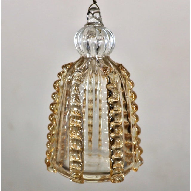 Mid Century Modern Murano Glass Fixture For Sale - Image 9 of 11