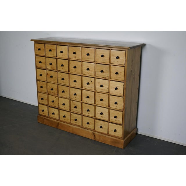 Wood Vintage Dutch Pine Apothecary Cabinet, 1950s For Sale - Image 7 of 12