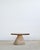 Fused Salmon Glass and White Oak Side Table by Alexander Knysch For Sale - Image 4 of 10
