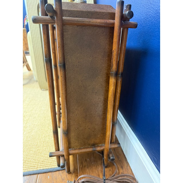 2000 - 2009 Fabulous Palecek Vintage Bamboo Table Lamps, 2009, a Pair For Sale - Image 5 of 6