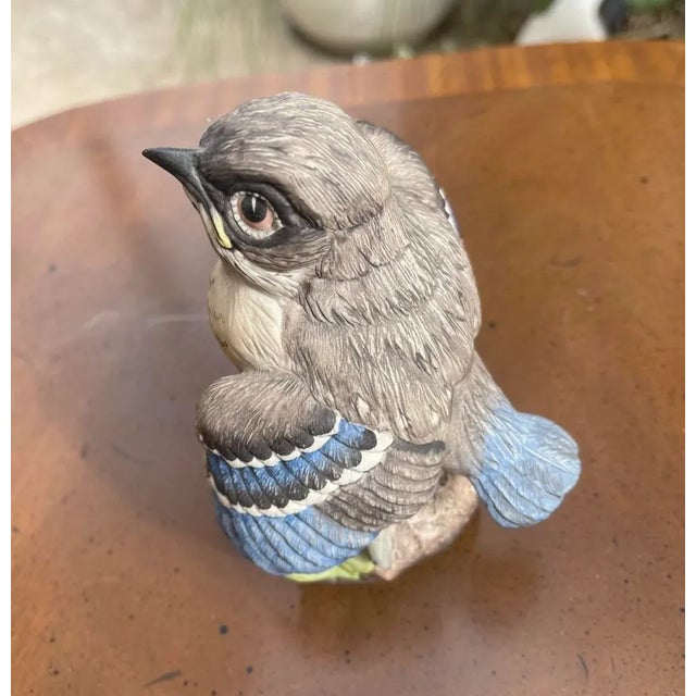 Figurative 1970s Boehm Fledgling Blue Bird For Sale - Image 3 of 7