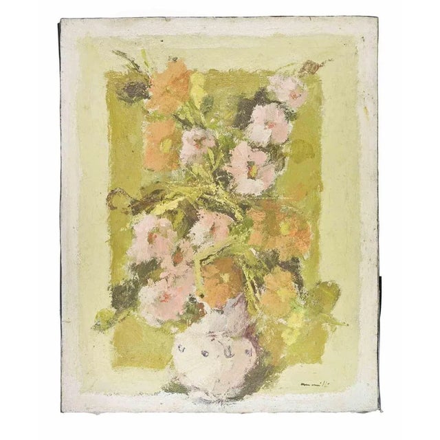 Oil on canvas realized by Franco Marzilli (1934-2010) in 1970s. Hand signed lower right. Very good condition. Franco...