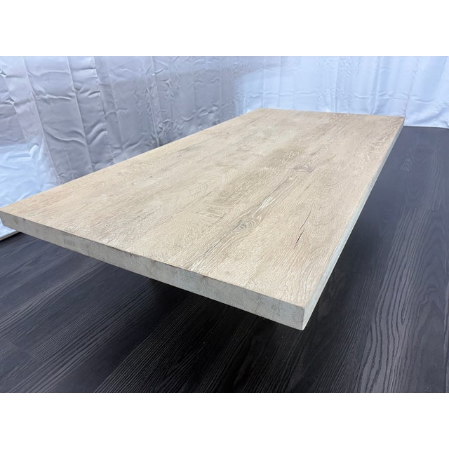 RH Reclaimed Oak Reeded Plinth Rectangular Coffee Table – 64" Reclaimed Whitewashed Oak | Reeded Base | Nils Verhoeven...