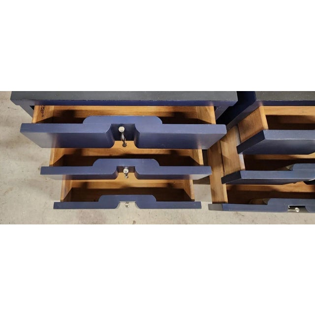 Wood Vintage MCM Nightstands by American of Martinsville For Sale - Image 7 of 11