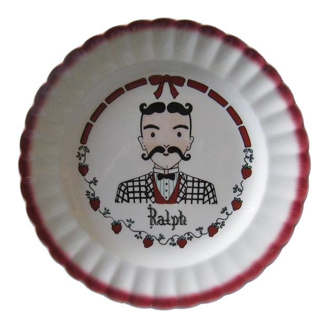 1950s Decorative Plates, "Ralph" and "Nancy" For Sale