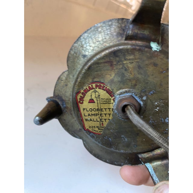 Early 20th Century Early 20th Century Colonial Premier Lampette Table Lamp For Sale - Image 5 of 11