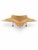 Vintage Mid-Century Modern 4th of July Sculptural Rattan Star Fruit Basket With Metal Feet, Circa 1950s–1960s For Sale In San Diego - Image 6 of 6