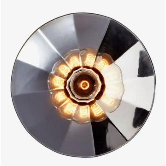 Silver zénith fractale wall light, small by radar (handmade) design: bastien taillard materials: thermoformed silver...