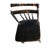 American 19th Century Antique Hitchcock Style Black Painted & Stenciled Side Chair For Sale - Image 3 of 9