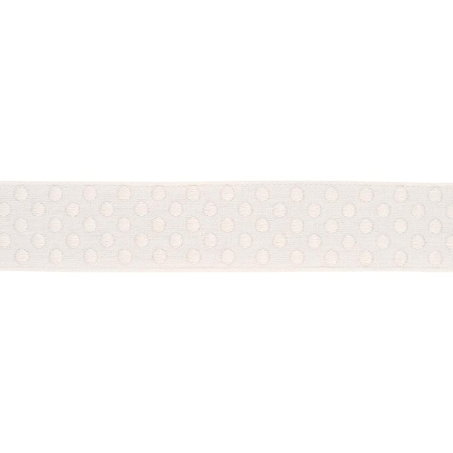 A charming polka-dot design embroidered on linen, Dotted Embroidered Tape adds a fun, textured touch to pillows, window...
